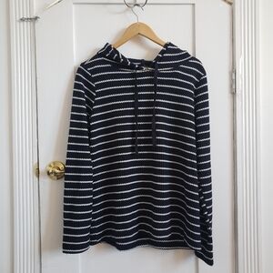 LOFT Soft Striped Black And White Jumper Size M